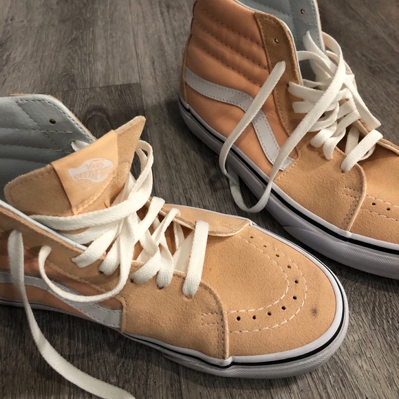 bleached vans sk8 hi